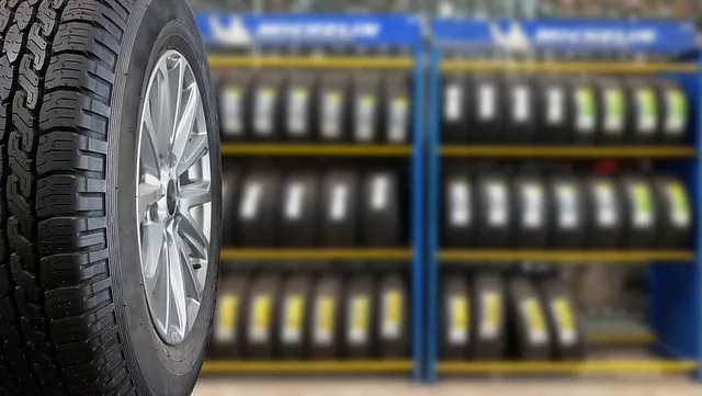 A range of spare tyres